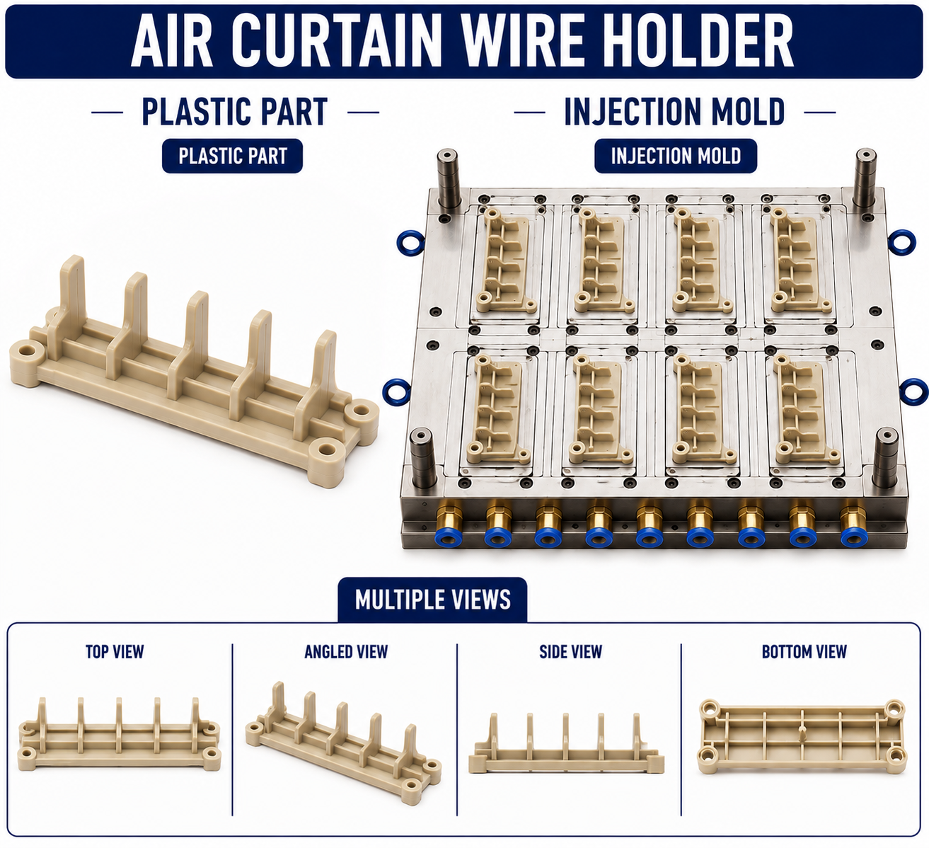 Air Curtain Plastic Wire Holder Mould and Moulding Service